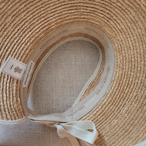 Helen Kaminski Tan Woven Sun Visor main image 5
